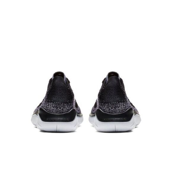 Nike Free Run Flyknit 2018 942839-101 Women's US 7.5 Black Running Shoes HAM351 - Picture 4 of 10